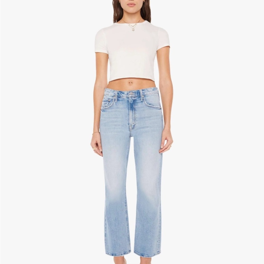 MOTHER Light Blue Straight Leg Jeans